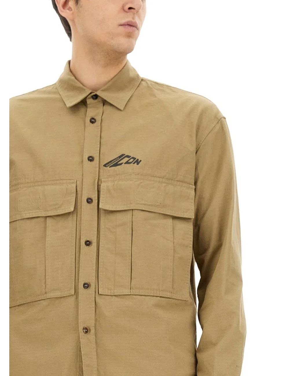 DSquared² Natural Icon Ripstop Shirt for men