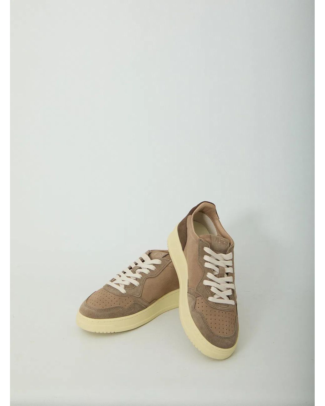 Autry Brown Medalist Low Sneakers for men