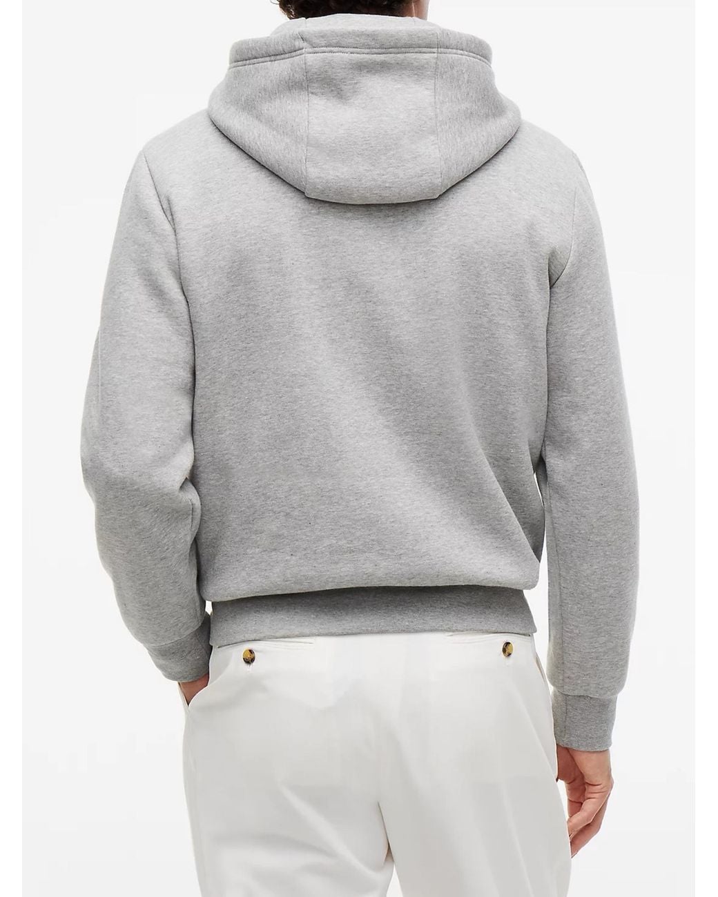 Tommy Hilfiger Gray Hilfiger Stack Reg Fleece Hoodie for men