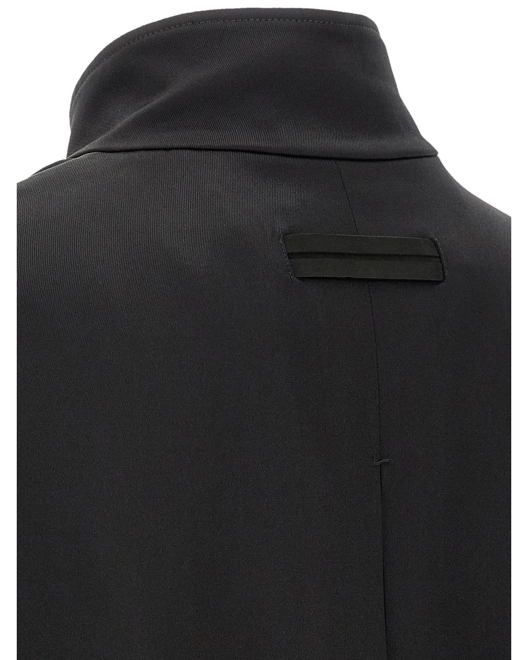 Zegna Black Satin Sweatshirt for men