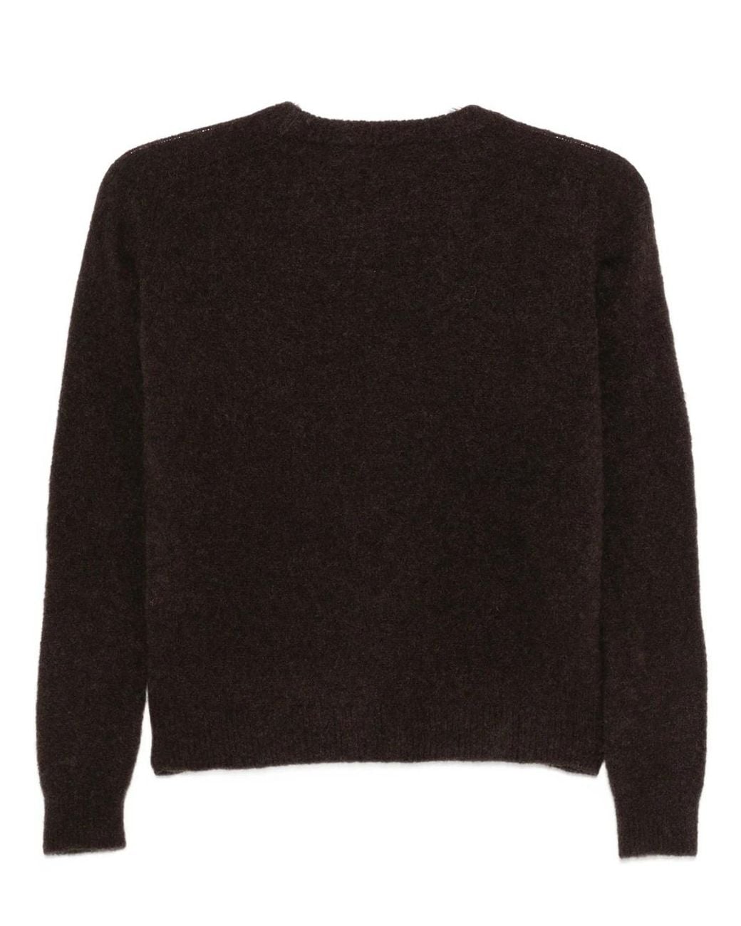 Roberto Collina Black Pullover Girocollo A Manica Lunga