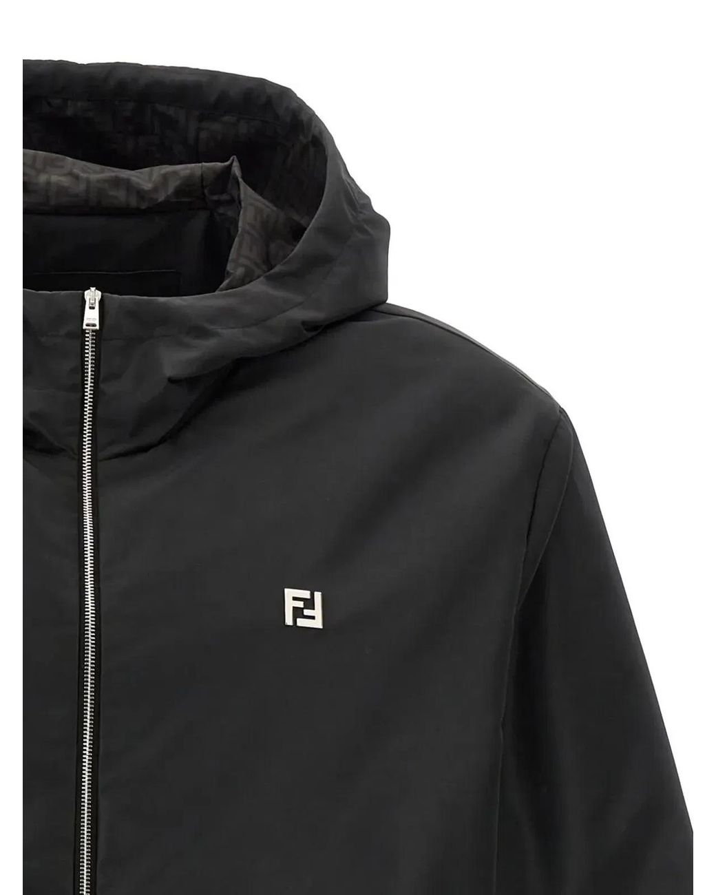 Fendi Black Light Jackets for men