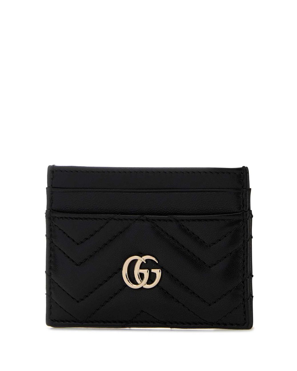 Gucci Black Gg Marmont Card Holder