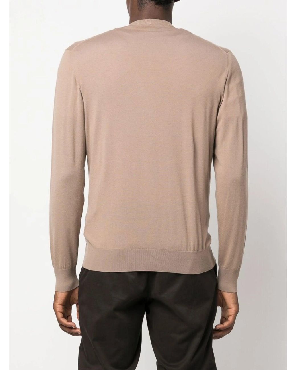 Colombo Natural Camel Kid Wool Botton Cardigan for men