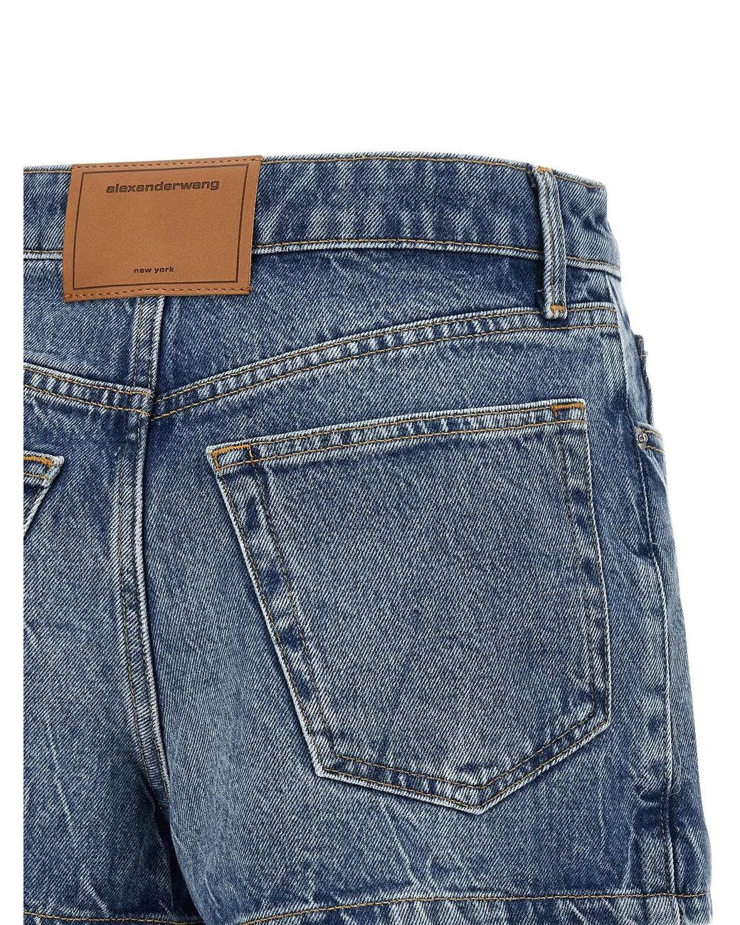 Alexander Wang Blue Denim Skort