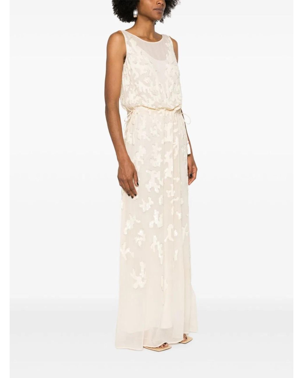 Max Mara White Timeless Clothing Dresses