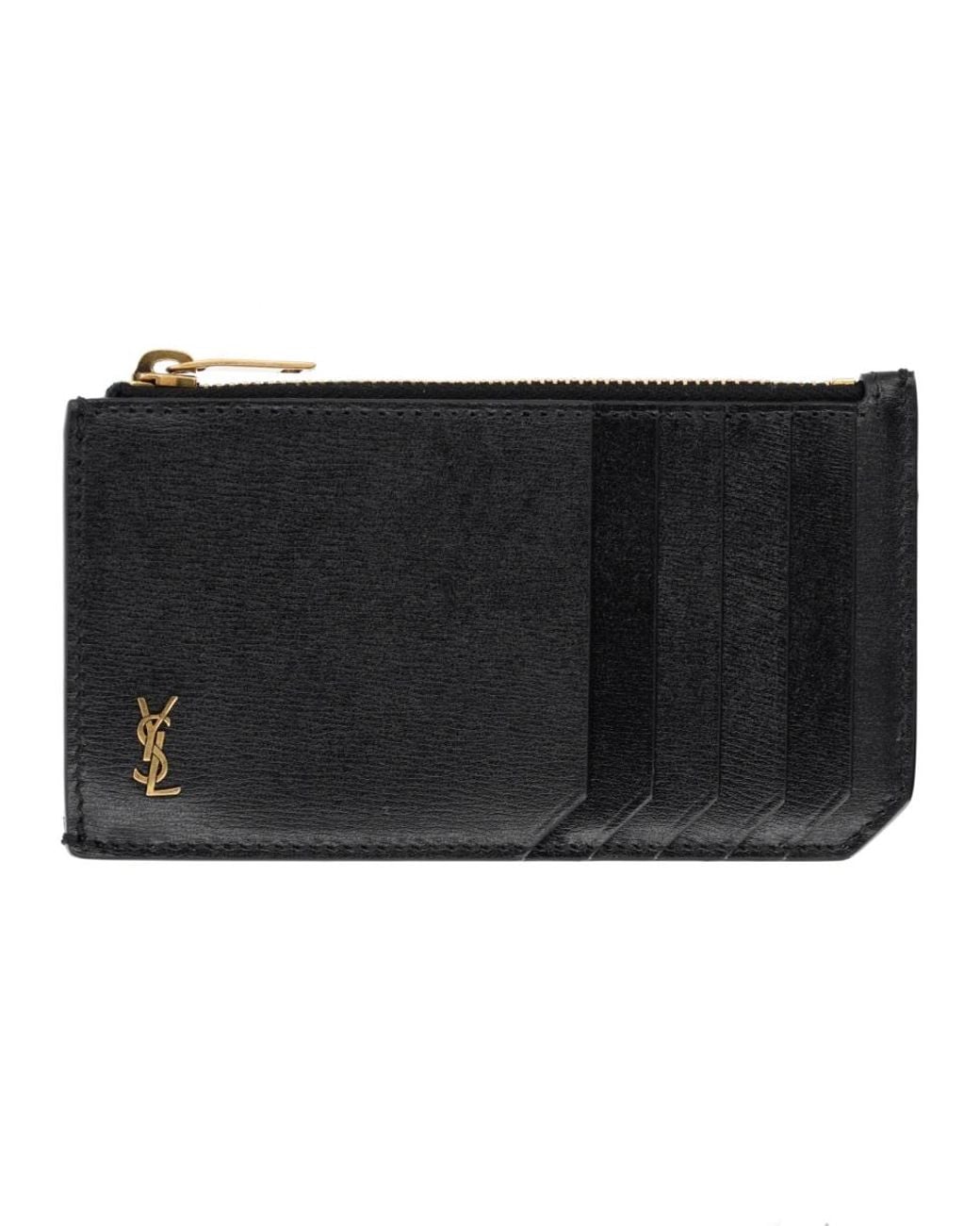 Saint Laurent Black Mini Wallet for men