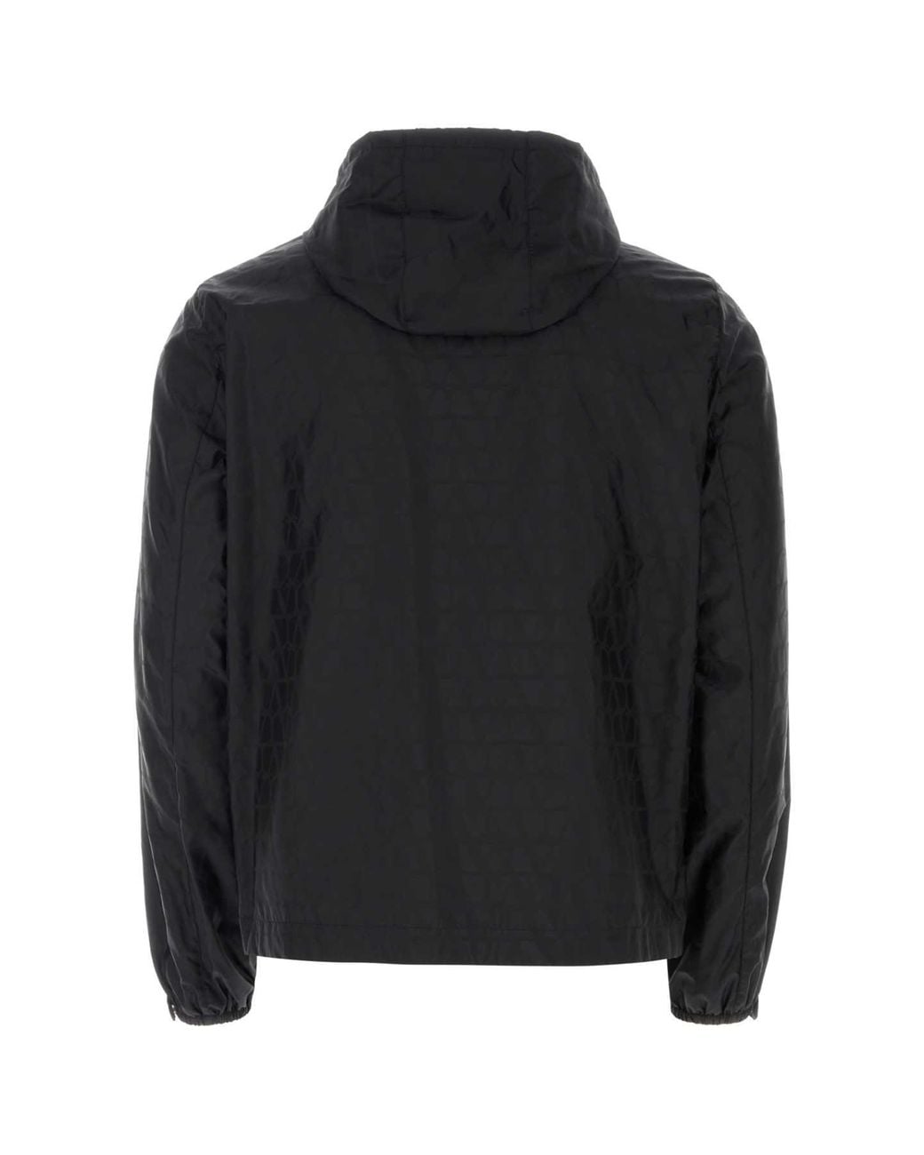 Valentino Garavani Black Toile Iconographe Windbreaker for men