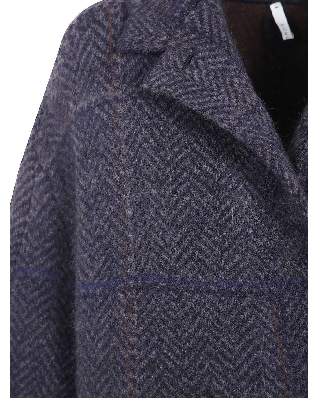 Boboutic Blue "Spina" Double Breasted Coat