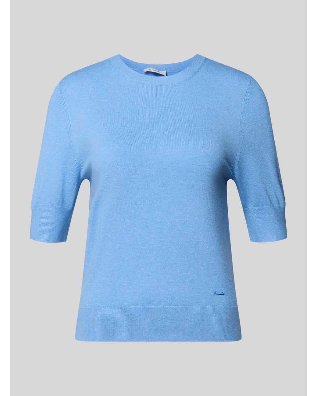 S.oliver Slim Fit T-Shirt Van Viscosemix in het Blue