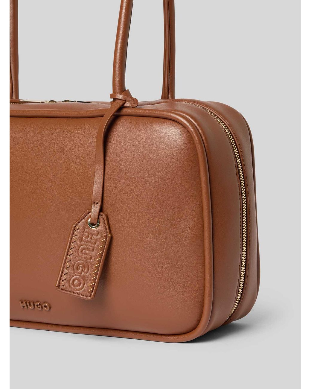 HUGO Handtas Met Leerlook Model 'Jodi_Duffle' in het Brown