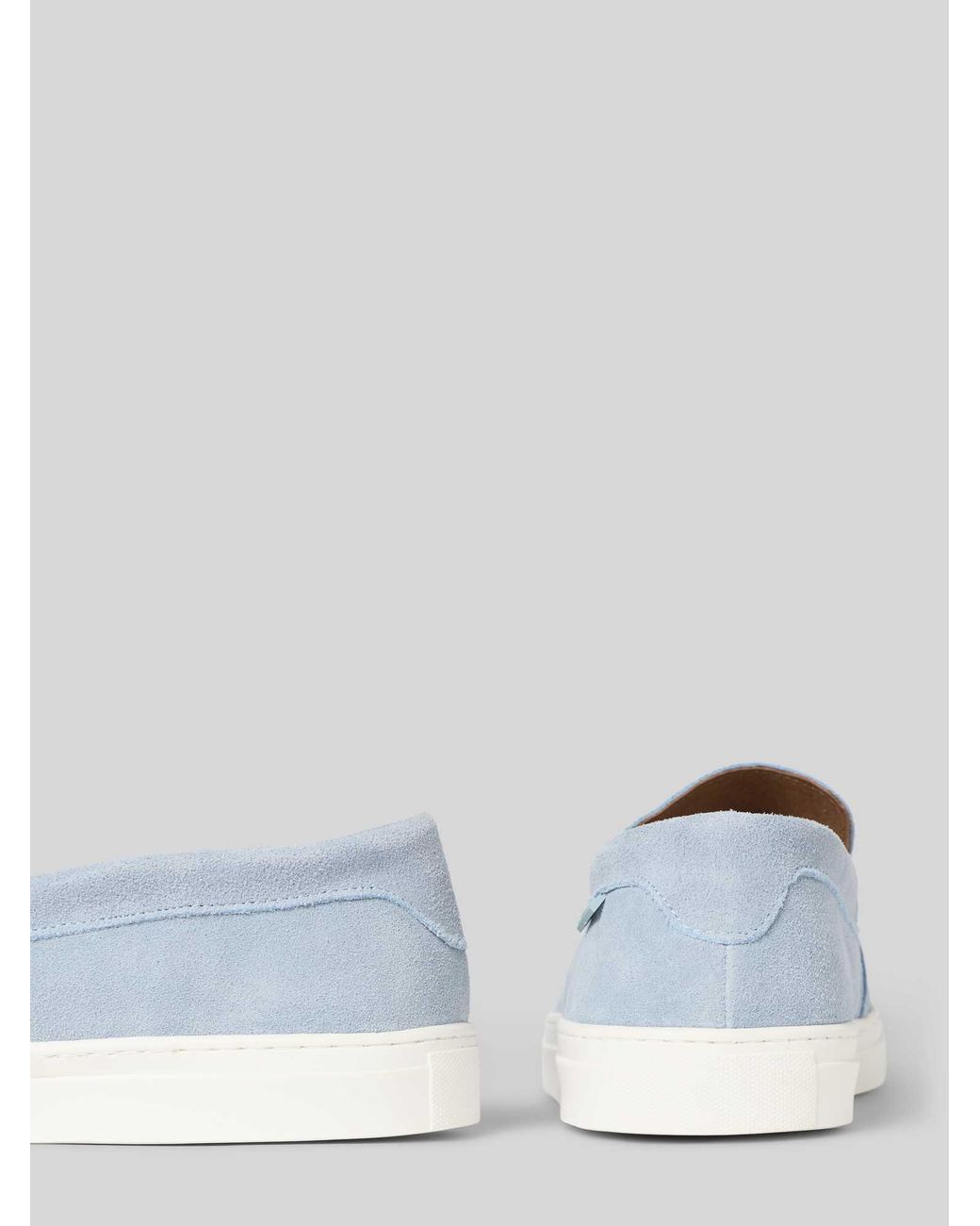 PS Poelman Loafers Van Echt Leer Met Logodetail in het Blue voor heren