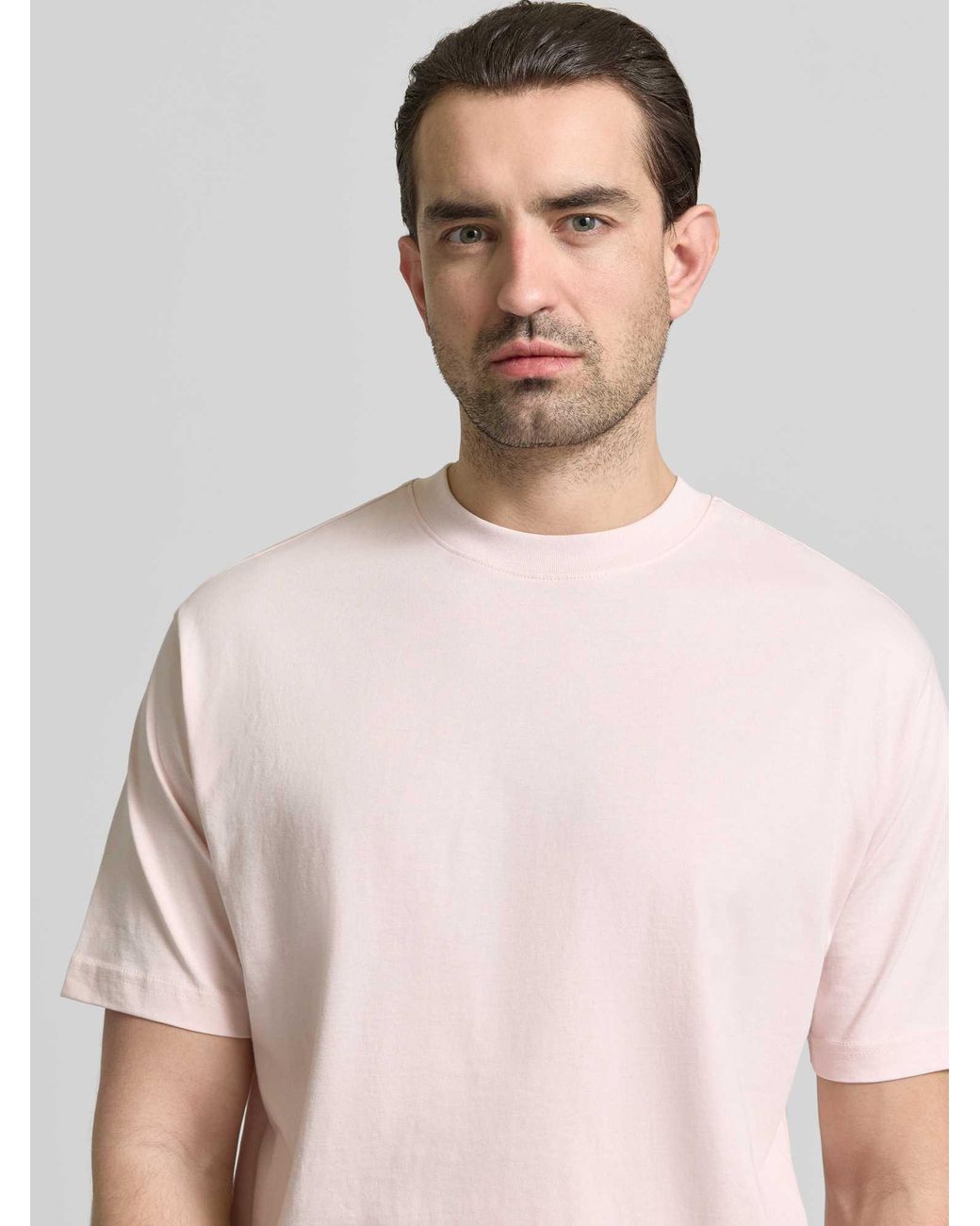 Mcneal Mcneal Regular Fit T-Shirt Van Puur Katoen in het Roze voor heren | Lyst NL