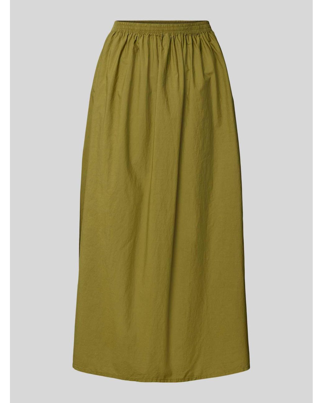 American Vintage Midirok Met Elastische Band in het Green