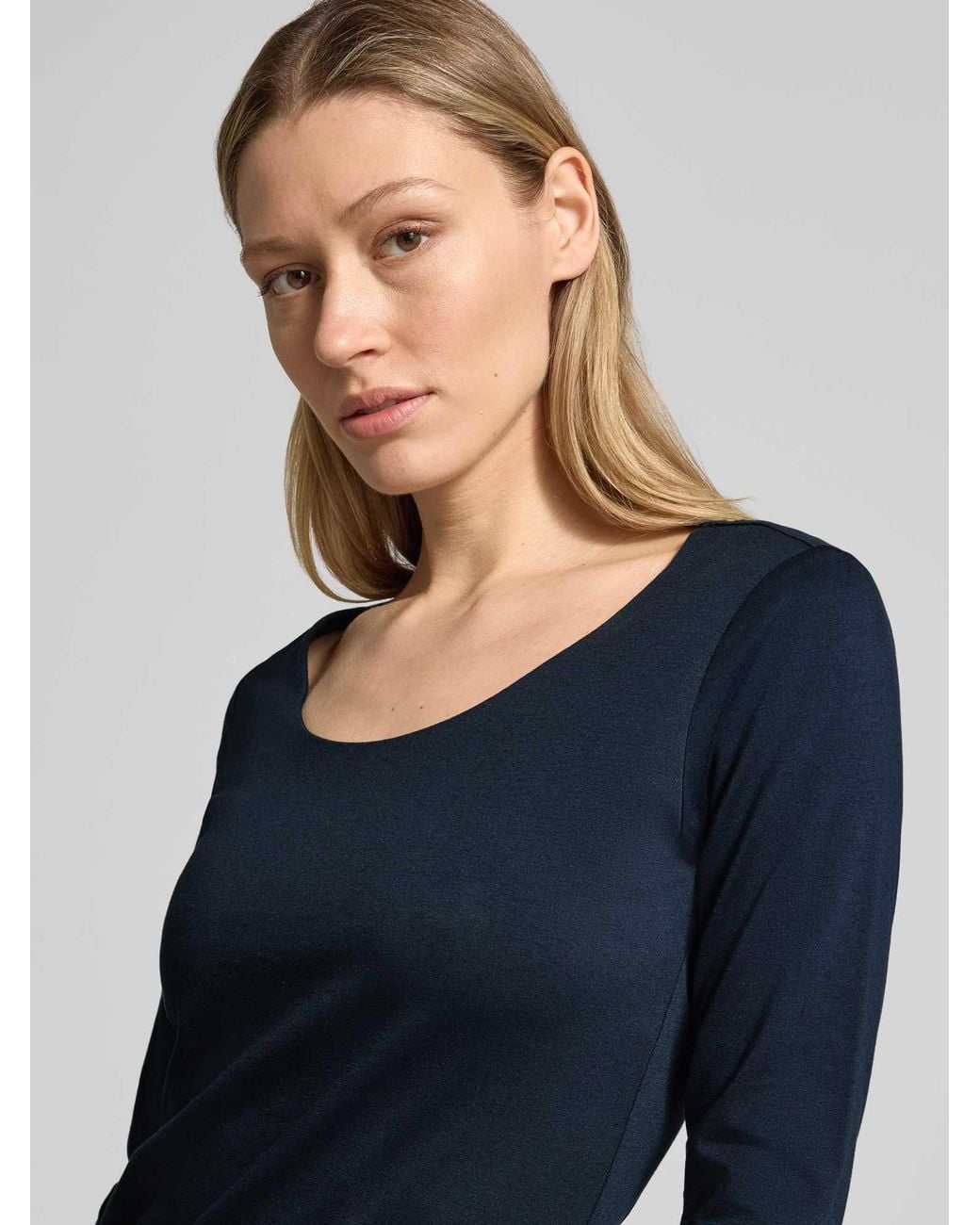 Soya Concept T-Shirt Met 3/4-Mouw Model 'Pylle' in het Blue