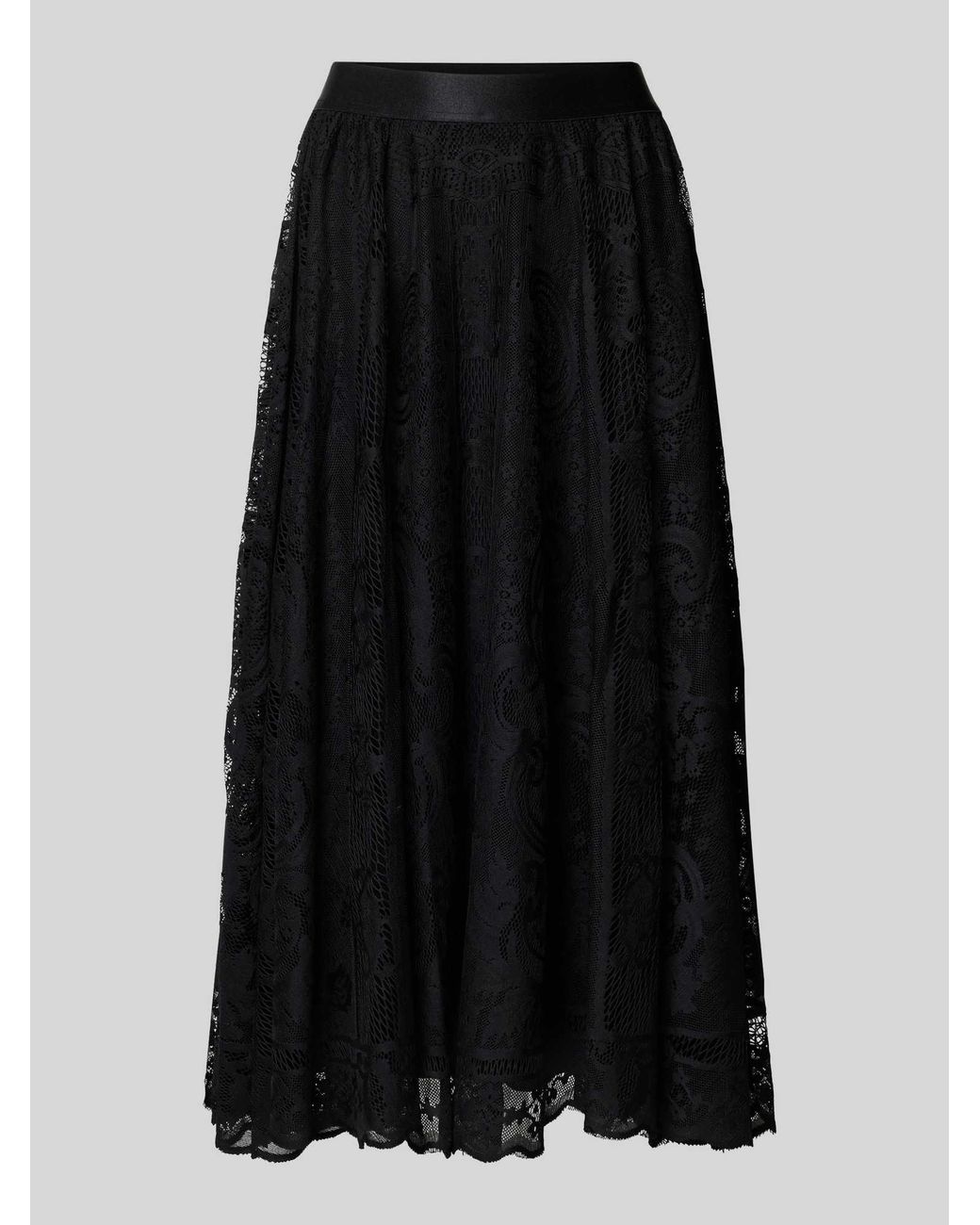 Soya Concept Midirok Van Kant Met Elastische Band, Model 'Artemis' in het Black