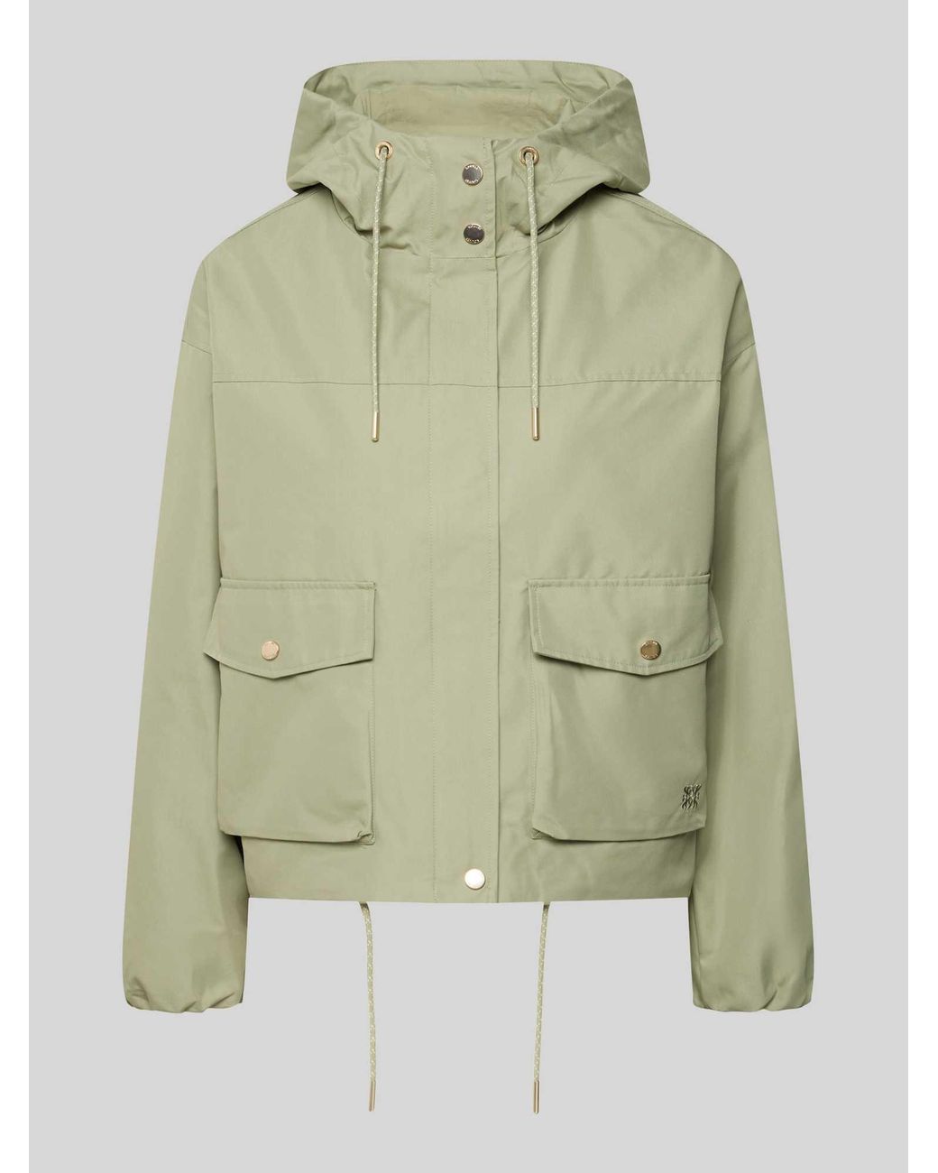 S.oliver Regular Fit Parka Van Katoenmix in het Green