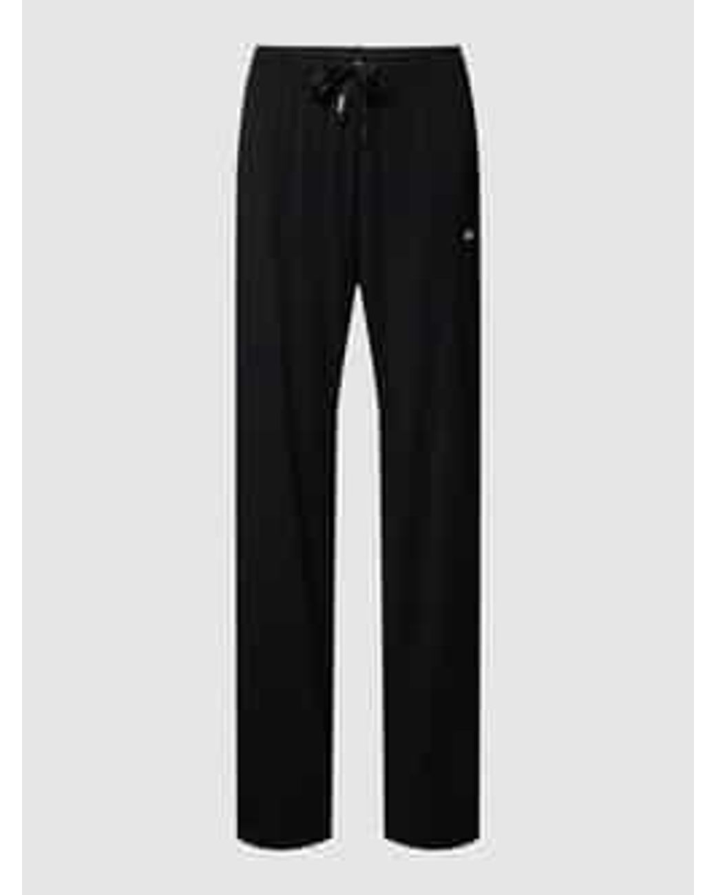 Boss Straight Leg Sweatpants Met Tunnelkoord in het Black