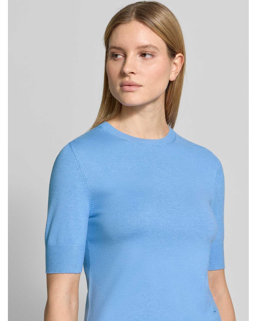 S.oliver Slim Fit T-Shirt Van Viscosemix in het Blue