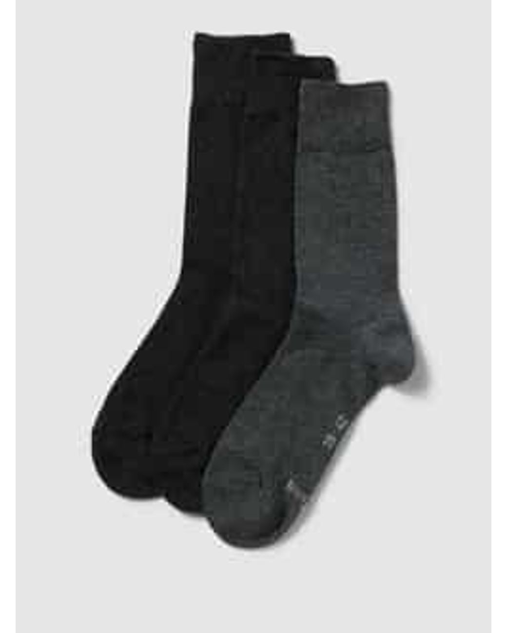 S.oliver Sokken Met Stretch, Set Van 3 Paar in het Black voor heren