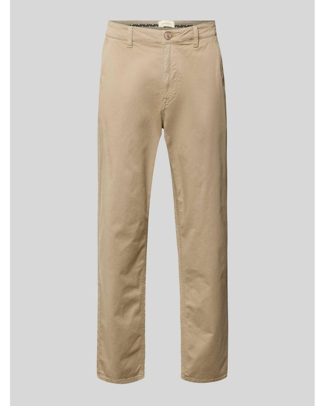 Blend Chino Met Steekzakken Model 'Maddox' in het Natural voor heren