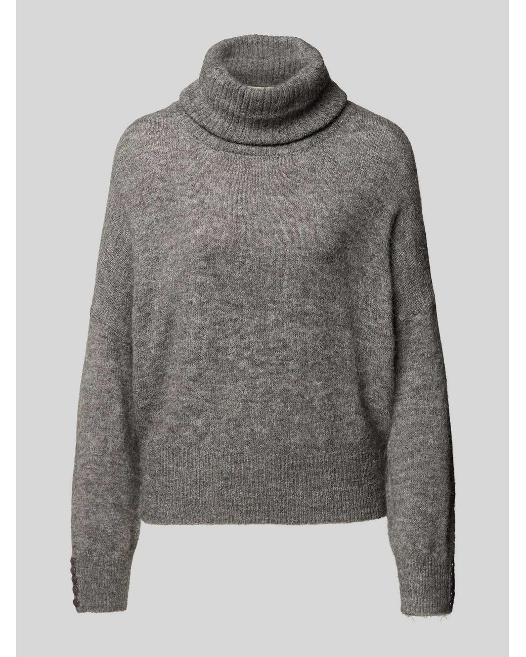 Ichi Regular Fit Coltrui Met Alpacagehalte Model 'Ihkamara' in het Gray