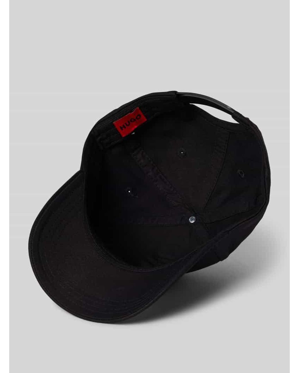 HUGO Basecap mit Label-Stitching Modell 'Jude' in Black für Herren