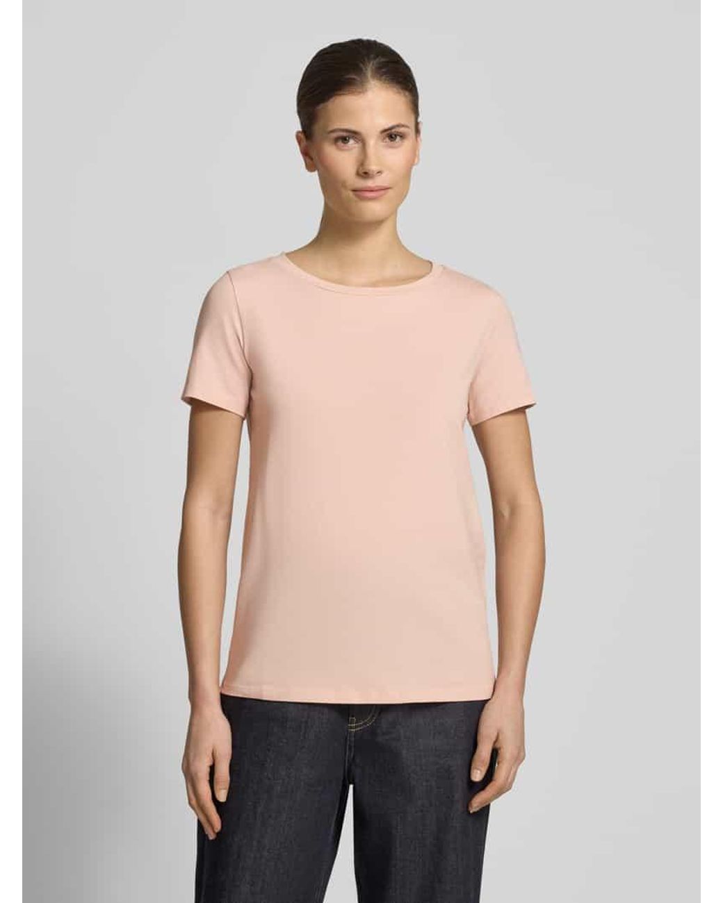 Weekend by Maxmara Natural Slim Fit T-Shirt aus Baumwoll-Mix Modell 'MULTIB'