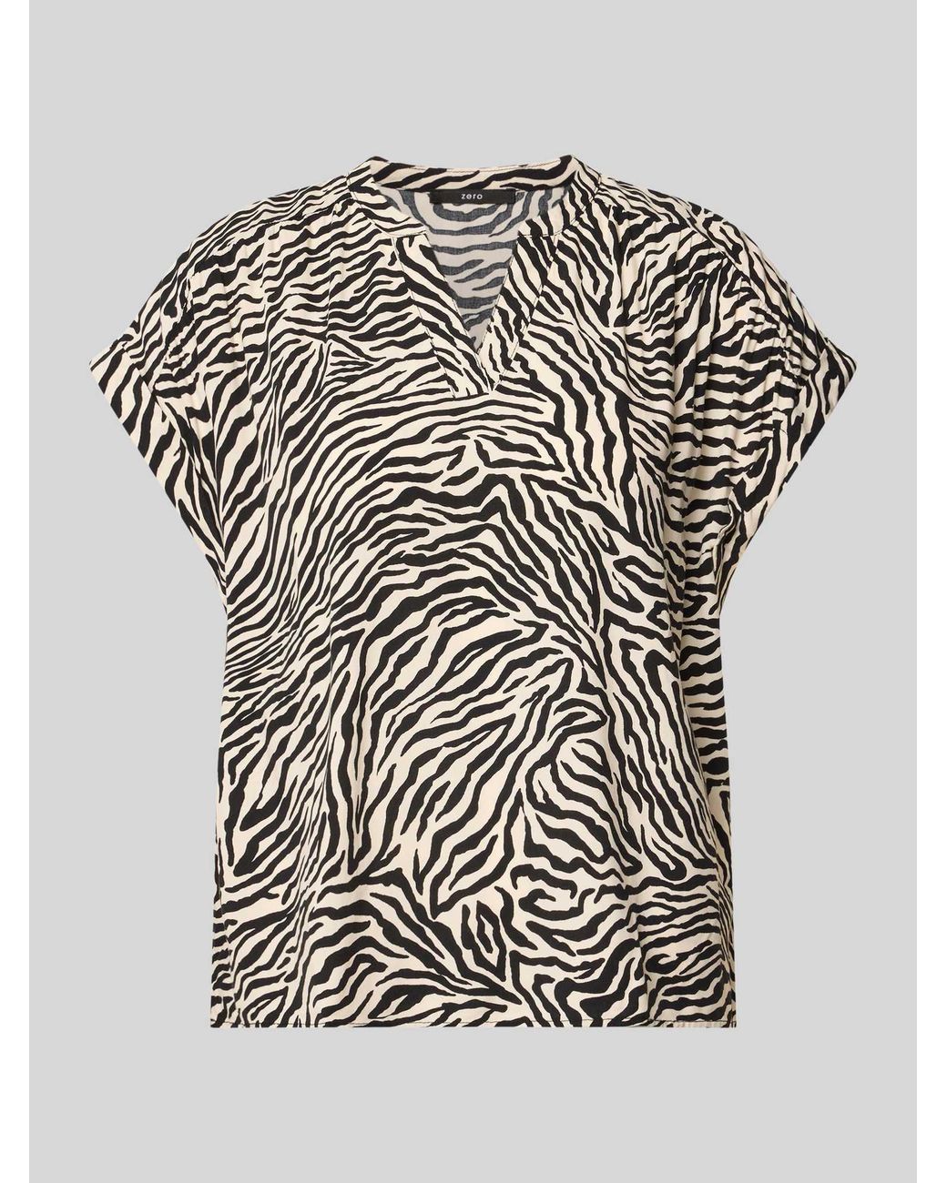 Zero Blouses Korte Mouw in het White