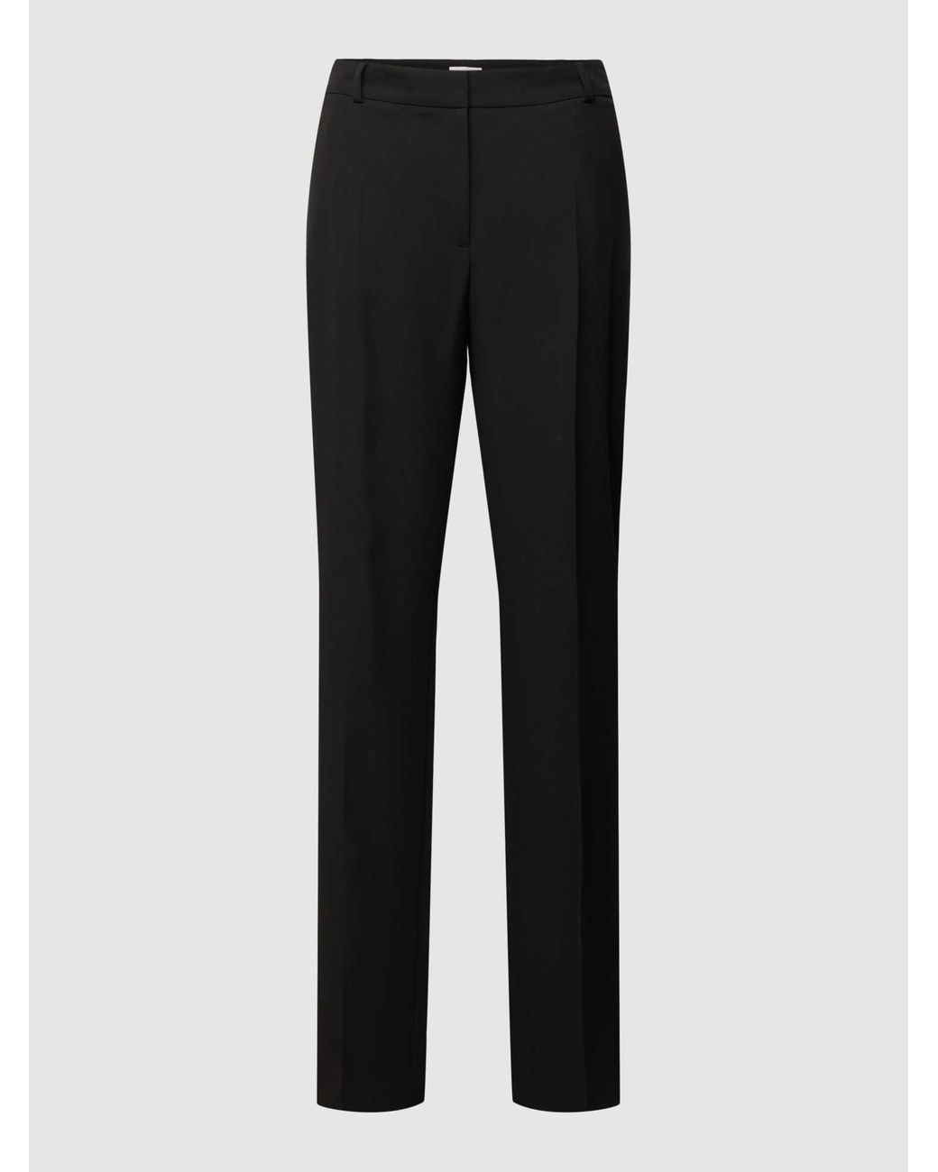 Jake*s Straight Fit Broek Met Persplooien in het Black