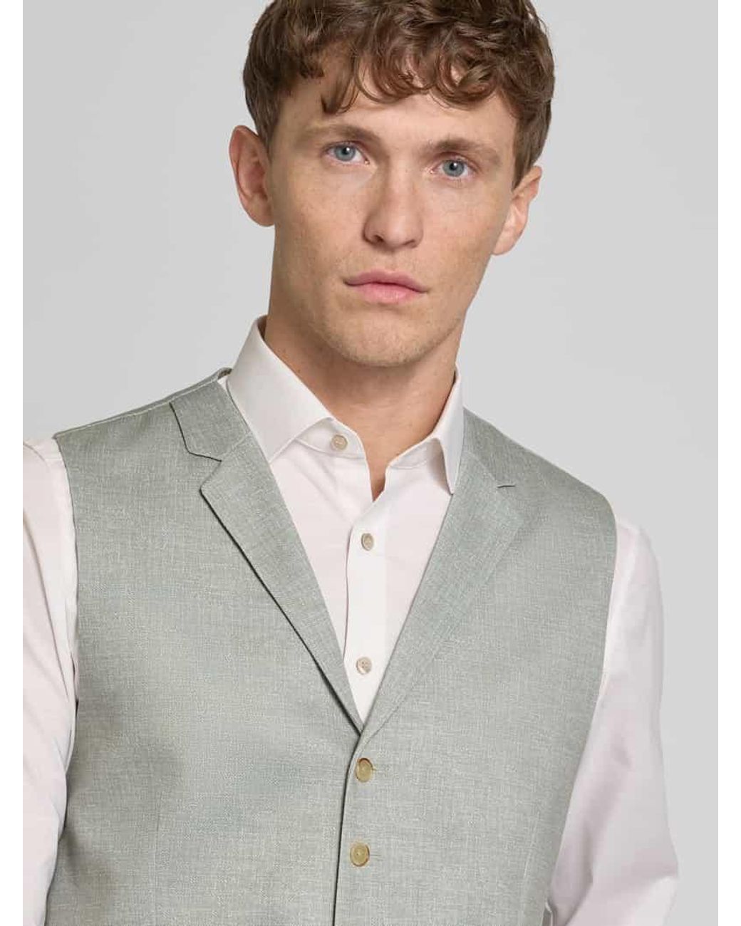 Atelier Torino Weste mit Reverskragen in Gray für Herren