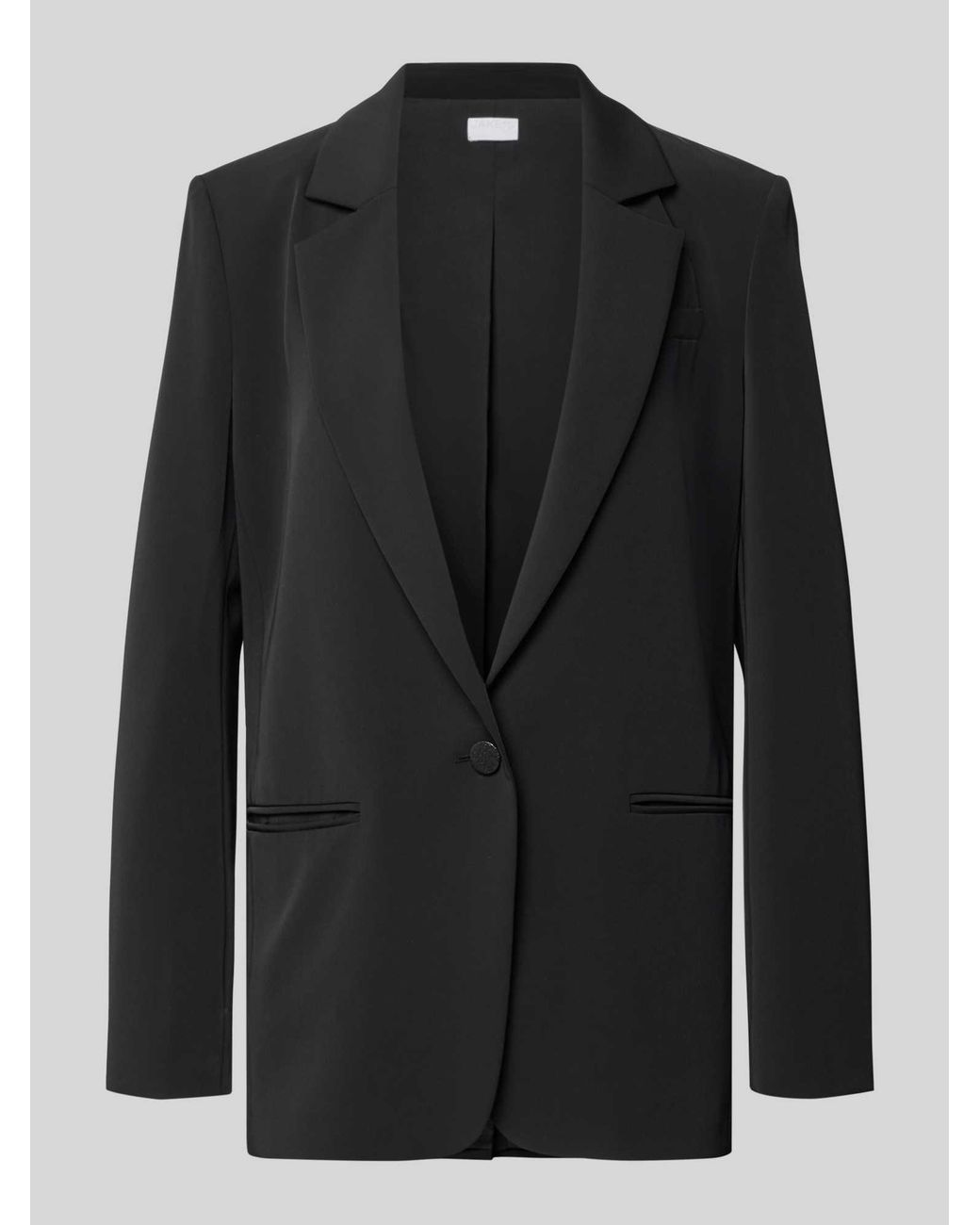 Jake*s Relaxed Fit Blazer Met Paspelzakken in het Blue