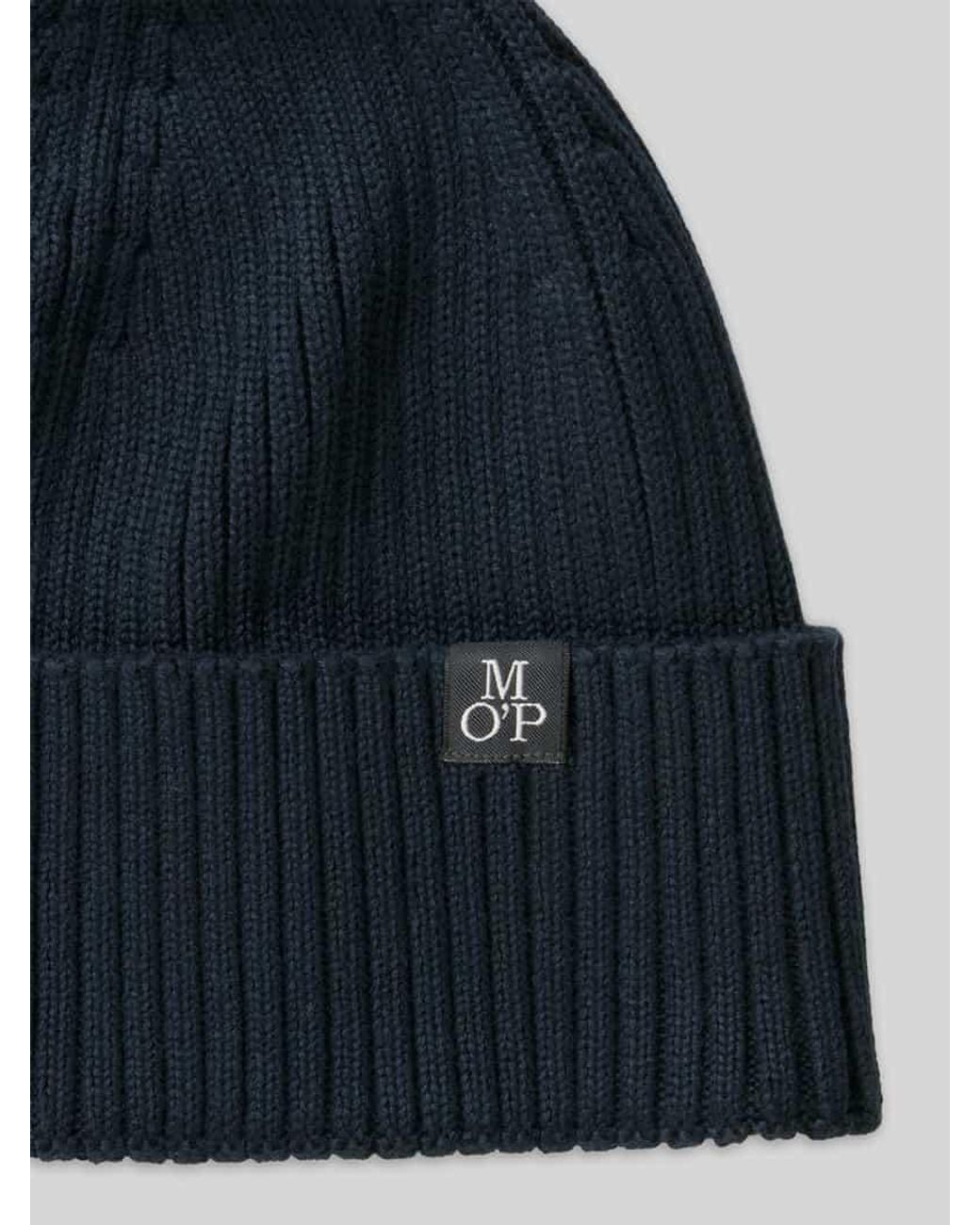 Marc O' Polo Mütze mit Label-Patch in Blue für Herren