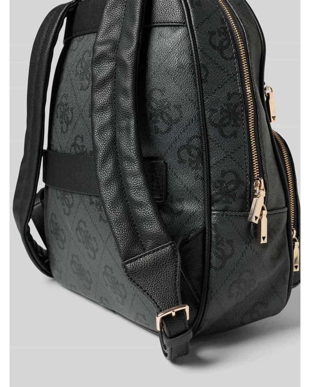 Guess Black Rucksack mit Label-Applikation Modell 'POWER PLAY II'