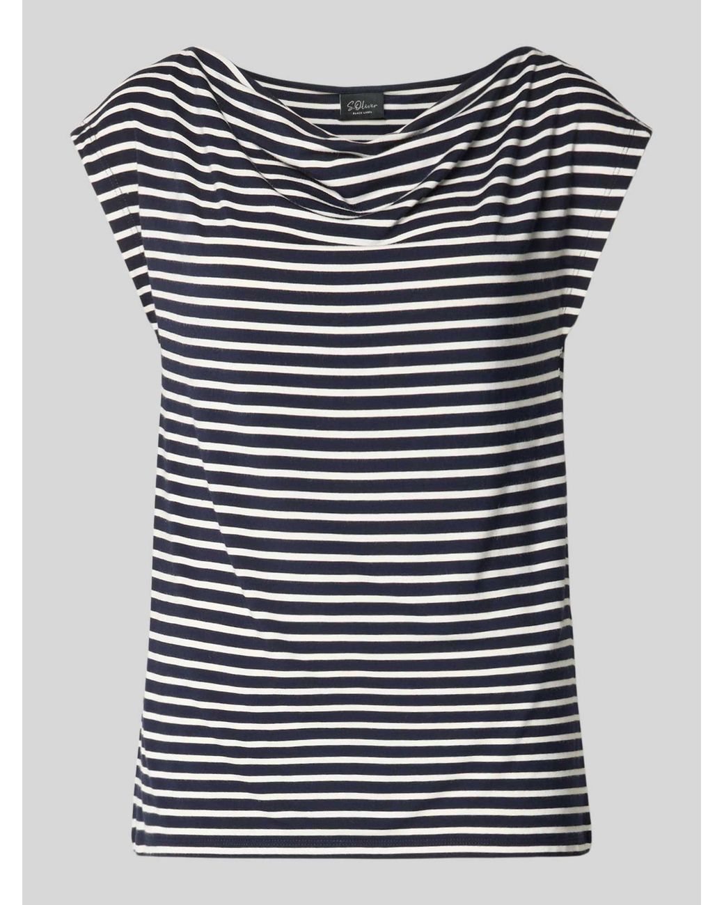 S.oliver Loose Fit T-Shirt Van Viscosemix in het Blue