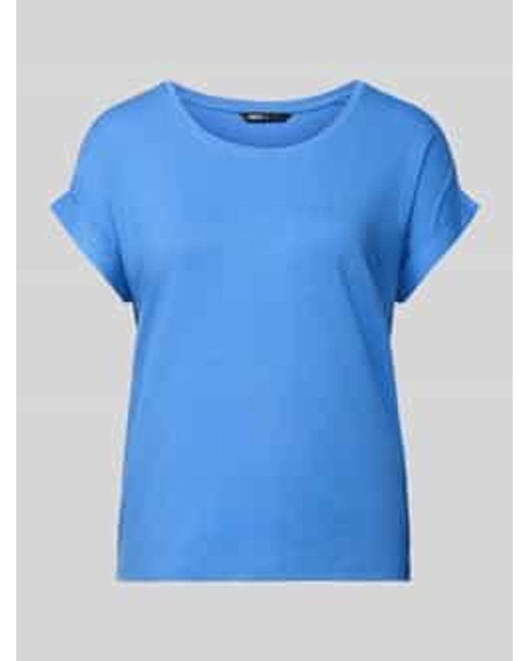 ONLY Regular Fit T-Shirt Van Viscosemix Model 'Moster' in het Blue