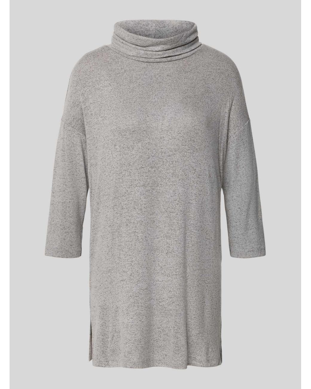 Soya Concept Shirt Met Lange Mouwen En Col, Model 'Biara' in het Gray