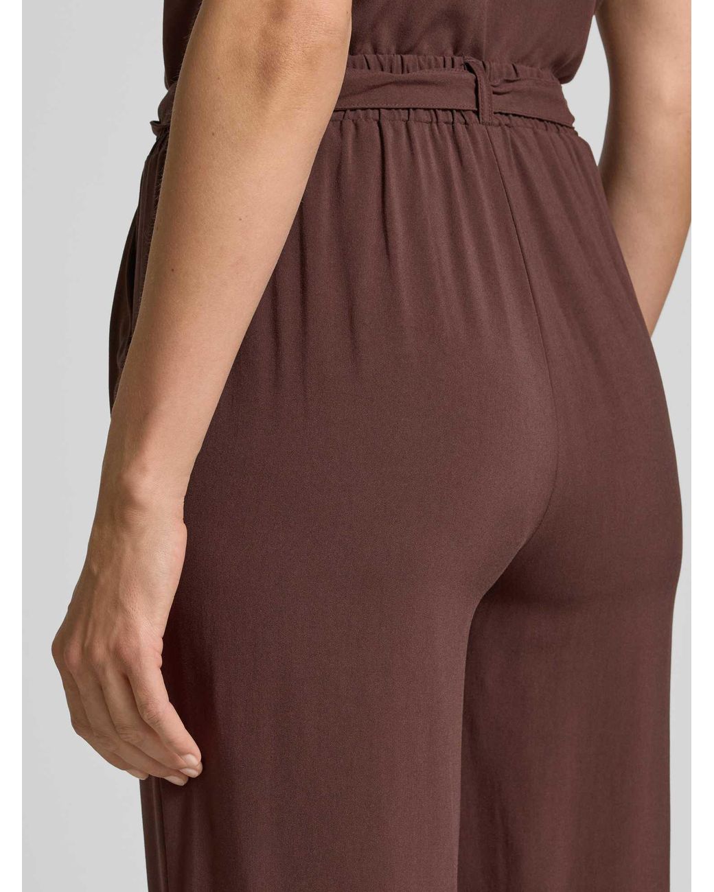 Soya Concept Culotte Van Viscose Met Strikceintuur in het Brown