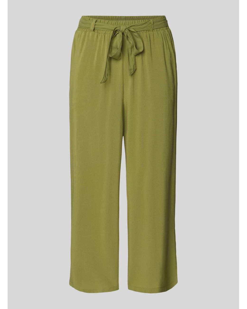 Soya Concept Culotte Van Viscose Met Strikceintuur in het Green