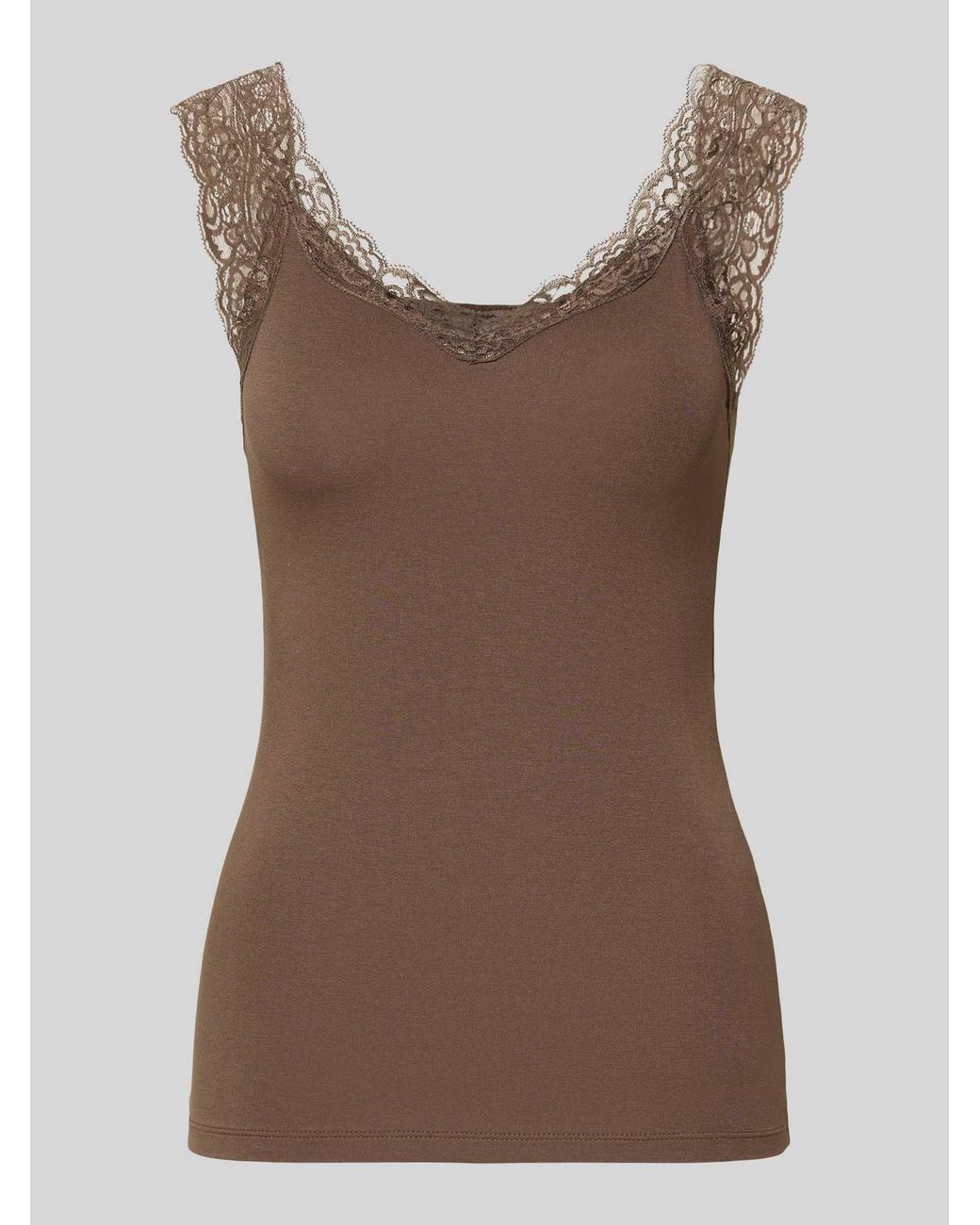 Pieces Tanktops in het Brown