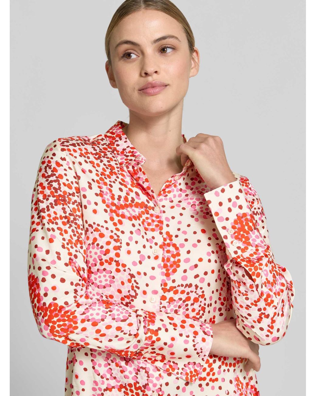 Eterna Blouses Lange Mouw in het Red