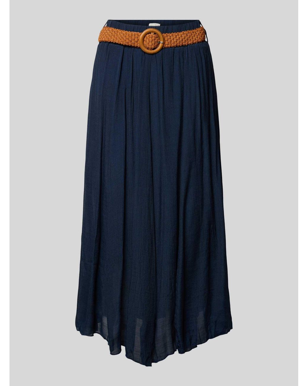 Apricot Midirok Van Viscosemix Met Riem in het Blue