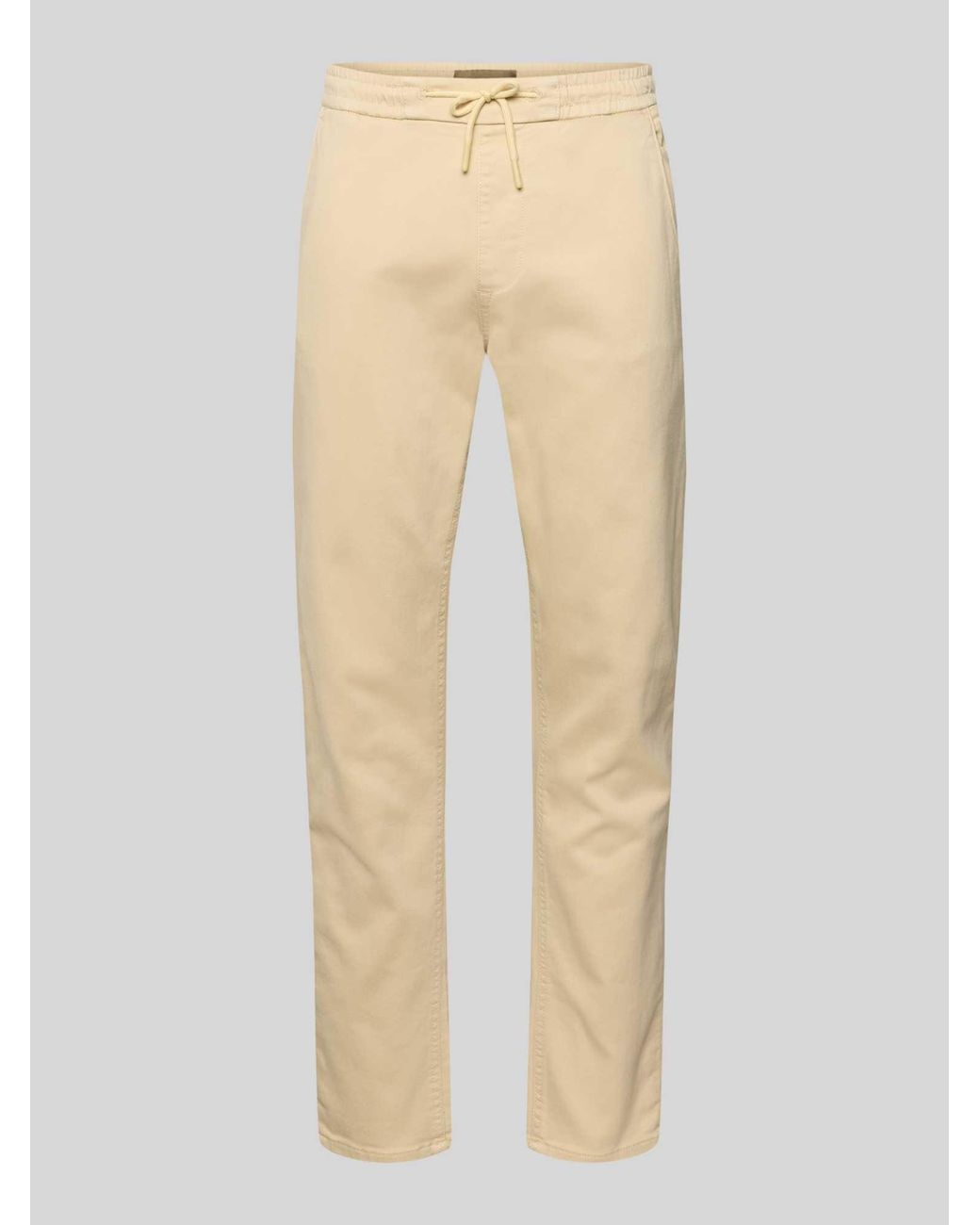 Blend Slim Fit Stoffen Broek Met Steekzakken Model 'Thunder' in het Natural voor heren