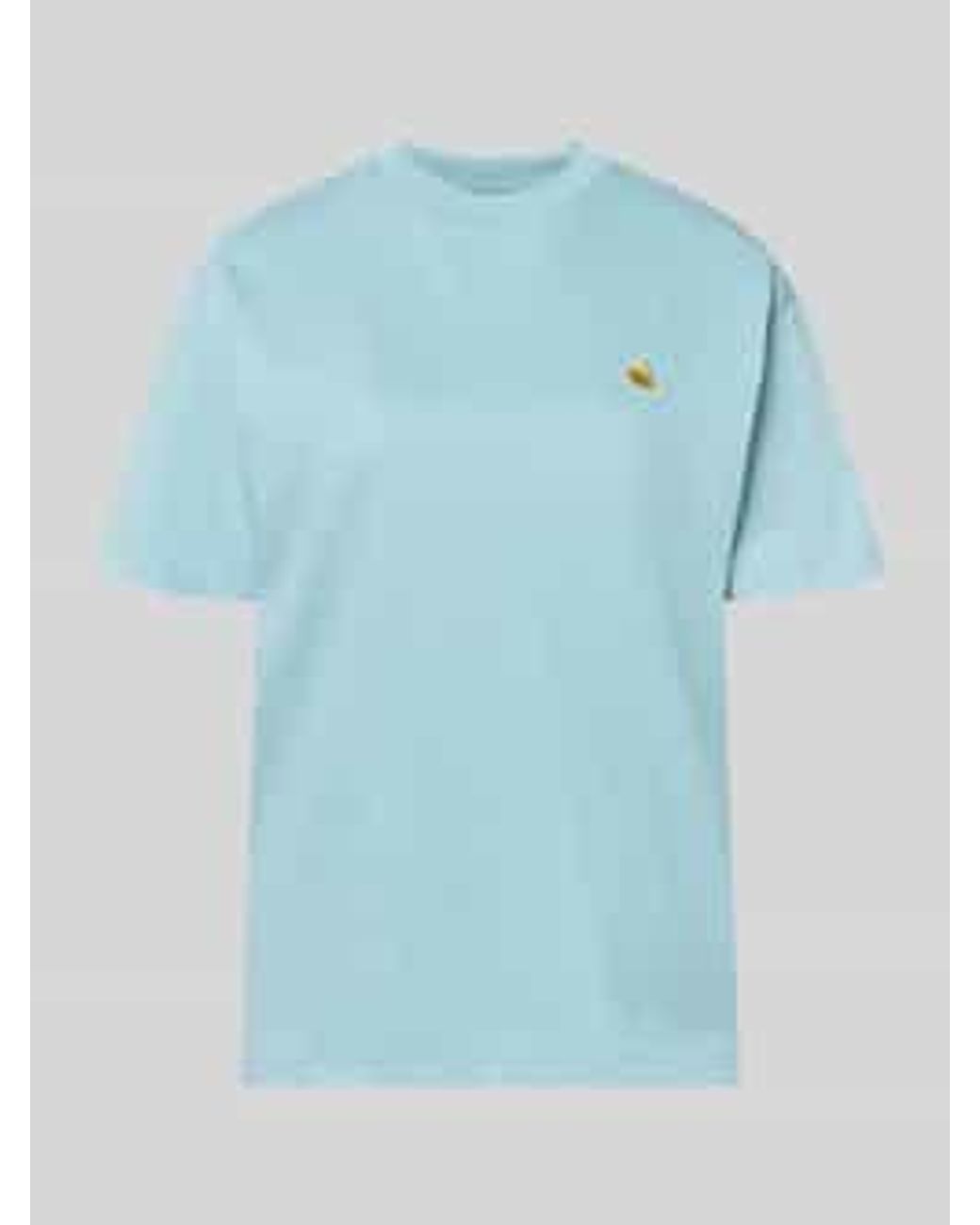 Carhartt T-Shirt Met Labelstitching in het Blue