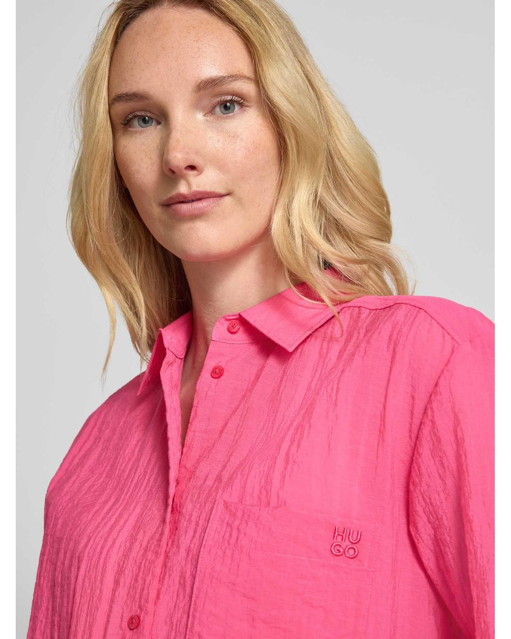 HUGO Regular Fit Overhemdblouse in het Pink