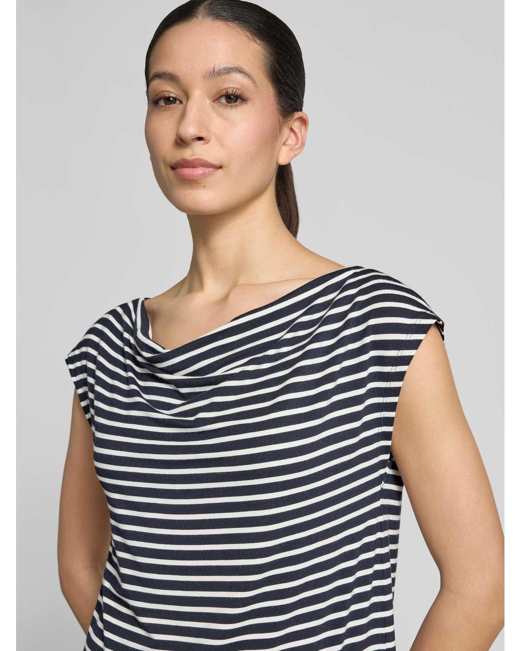 S.oliver Loose Fit T-Shirt Van Viscosemix in het Blue