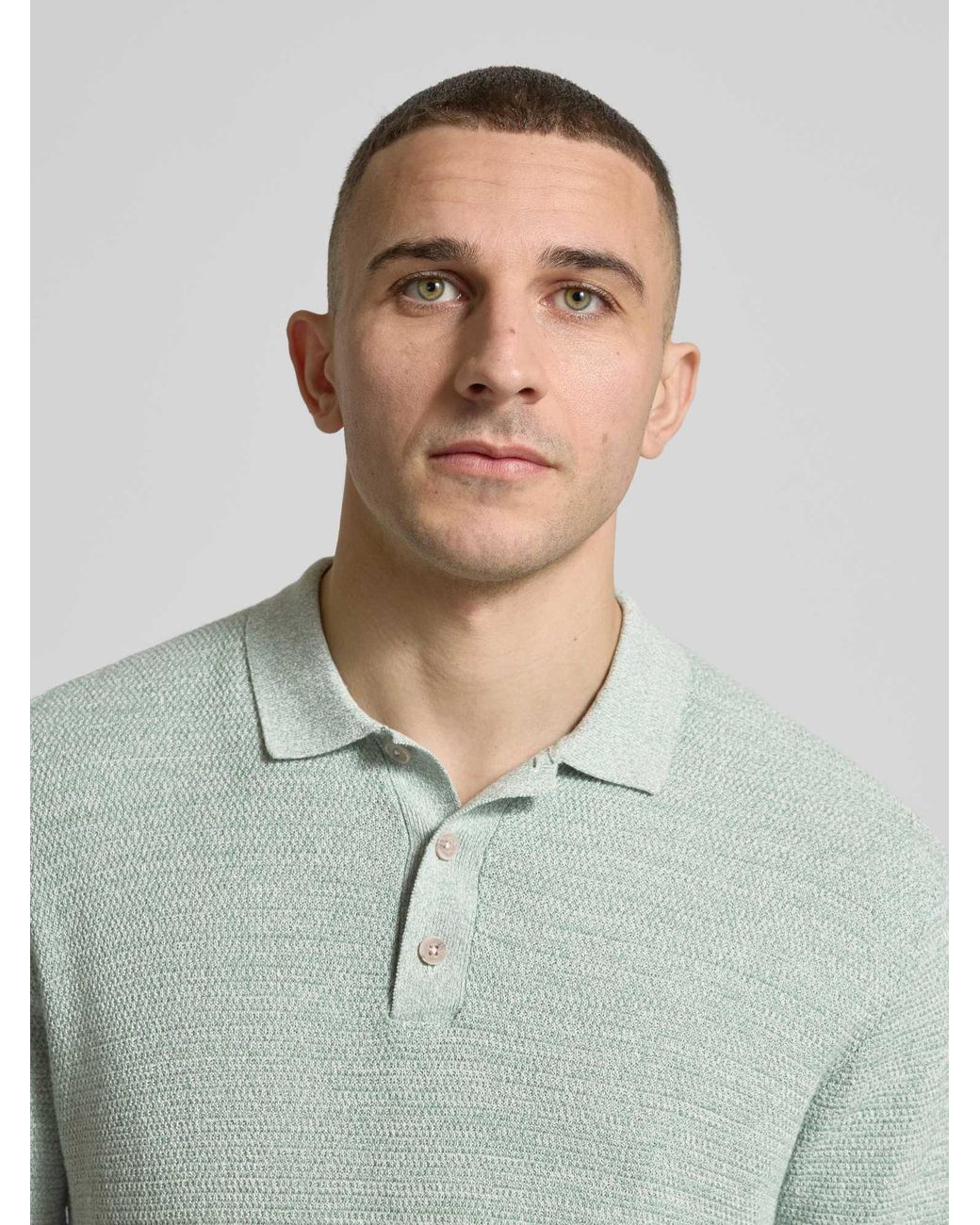 Jack & Jones Regular Fit Poloshirt Met Structuurpatroon Model 'George' in het Green voor heren