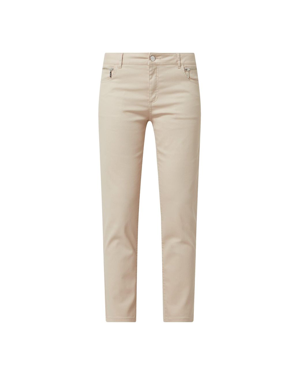 Comma, Synthetik Skinny Fit Hose mit Stretch-Anteil Modell 'June' in Natur  | Lyst DE