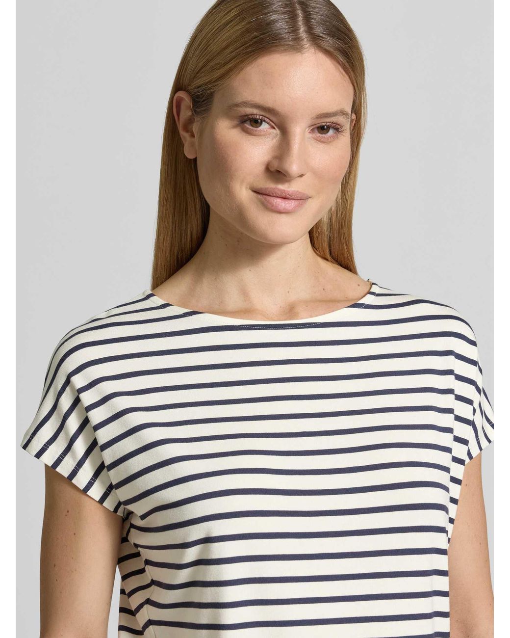 S.oliver Oversized T-Shirt Van Viscosemix in het Gray