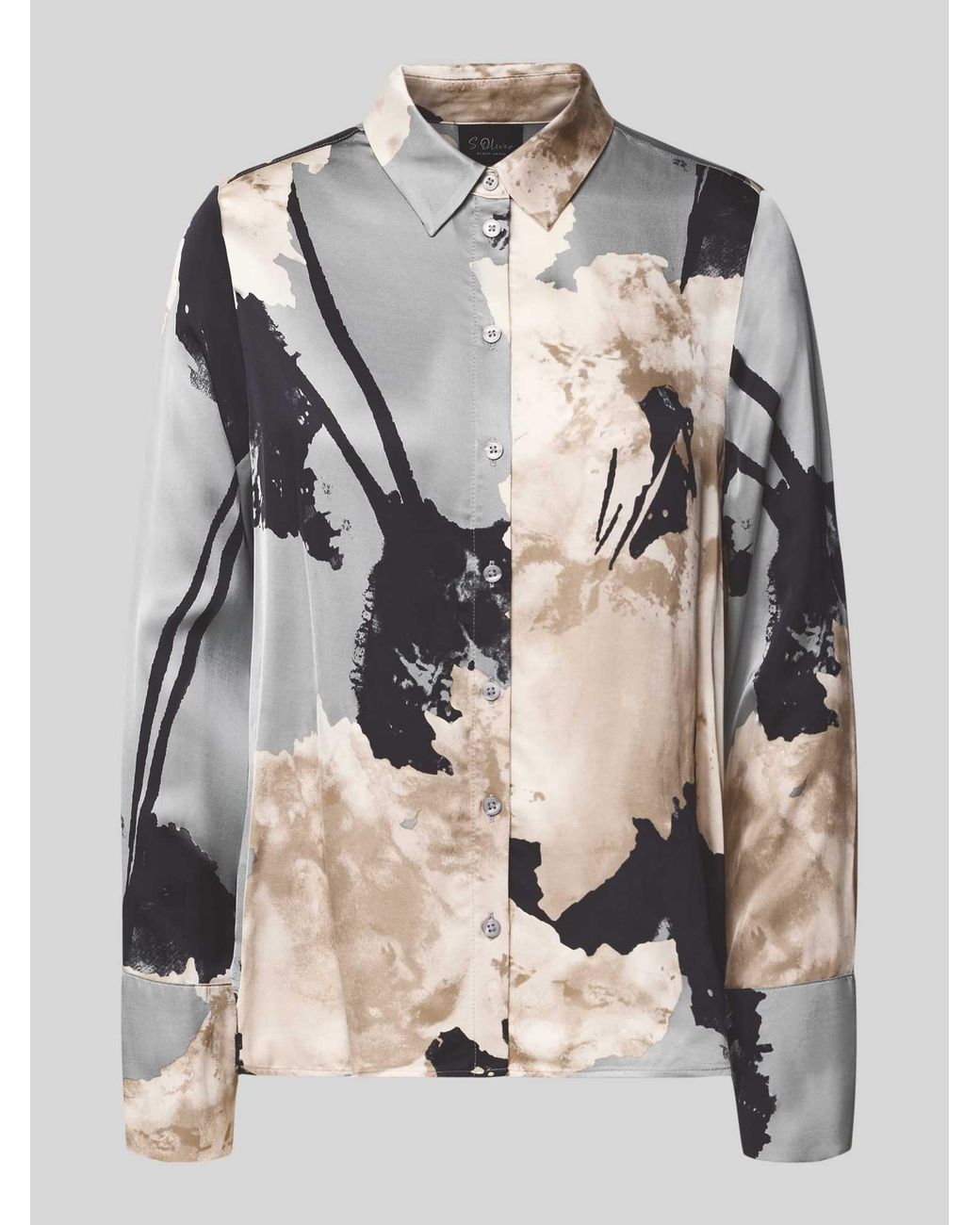 S.oliver Blouses Lange Mouw in het Multicolor